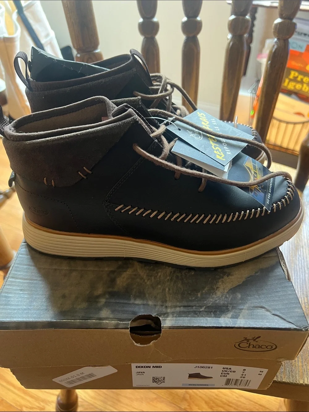 Chaco Men's Black and Brown Leather Chukka Boots